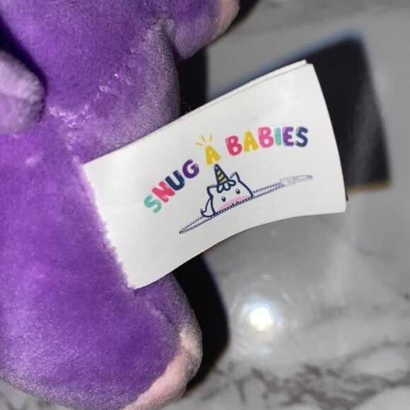 Snug a Babies purple small cat unicorn plush - Picture 4 of 4